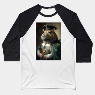 Capybara Countess Classic Portrait Baseball T-Shirt